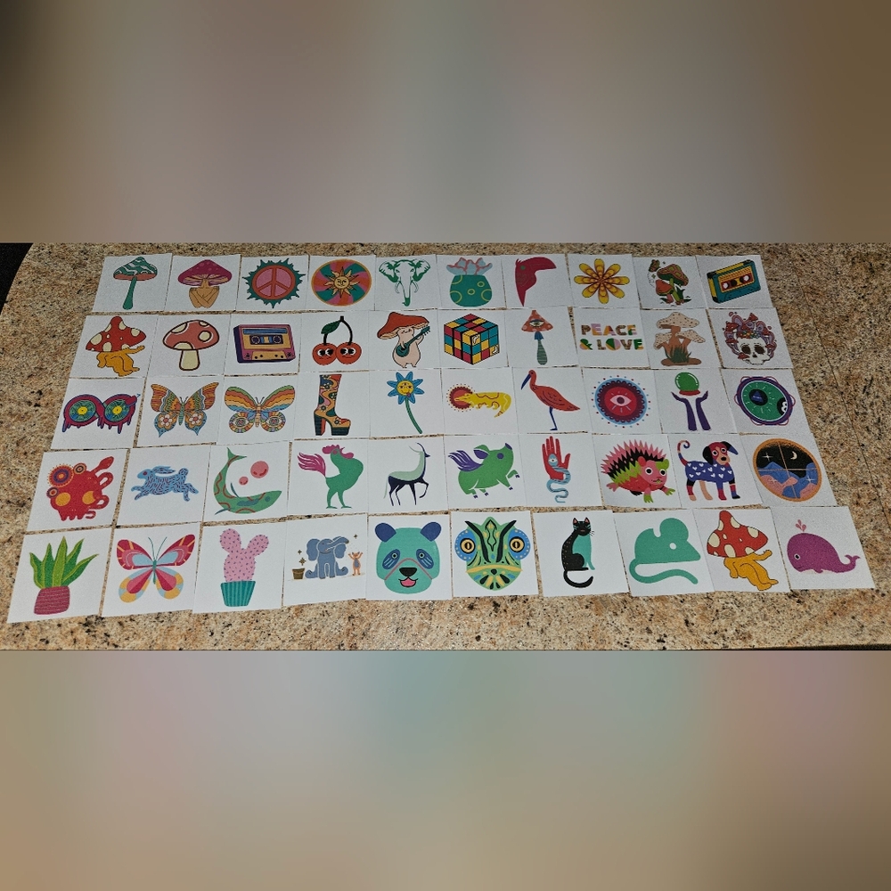Colorful Home Design Stickers Set